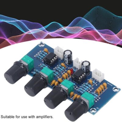 61fQMF7nKAL. AC SL1000 Dual Channel Preamp Module NE5532 Chip Tone Control Board for Digital Amplifiers 12-24V DC with Bass/Mid/High Adjustment(XH-A901)