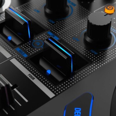 61g5TaNTuLL. AC SL1500 Reloop Mixon 8 Pro DJ Controller for Serato DJ with On-Stage LPT5000 DJ Laptop Stand, DJ Monitoring Headphones and Essential Cables for Connecting to DJ Controllers and Mixers