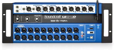 61gQbkMYtRL. AC SL1500 1781114567 3007 Soundcraft Ui24R Rack-Mountable Laptop or Tablet-Controlled, 24 input Digital Audio Mixer with onboard Signal Processing. Blue and Gray