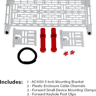 OnQ5-Inch Mounting Plate for On-Q Enclosures – Customizable Accessory for Media Panels, Structured Wiring, and Home Networking – 5 Width x 1.5x Depth – Includes Clips & Cable Mangement – AC1050-EMK