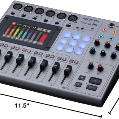 61pFmq0usL. AC SL1500 1 Zoom PodTrak P8 Podcast Recorder with 6 XLR Inputs, 6 Headphone Outputs, Phone Input, Sound Pads, Onboard Editing, USB Audio Interface, Battery Powered