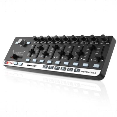 61pd9Ecr2pL. AC SL1500 Portable Mini USB 9 Slim-Line Control MIDI Controller Keyboard Controller