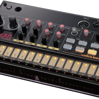 Korg Volca Beats Analogue Drum Machine Bundle with Volca Mix and Austin Bazaar Polishing Cloth