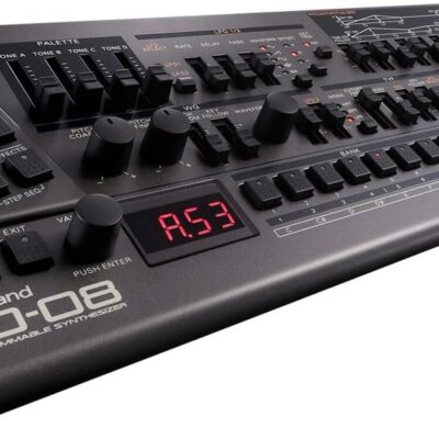 61qMTHaKuL. AC SL1200 Roland JD-08 Tabletop Sound Module Boutique Synthesizer – Compact, Lightweight, Modern with New Effects and Polyphonic Sequencer