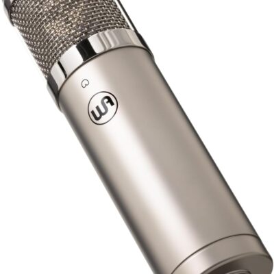 Warm Audio WA-47jr SE Large-Diaphragm Cardioid Condenser Microphone, Vintage-Inspired, Rich Analog Studio Sound for Vocals & Instruments, Nickel (XLR)