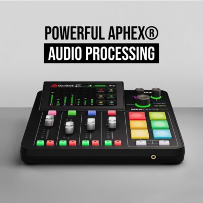 61rRxlXfQL. AC SL1080 Rode RODECaster Duo Streaming Mixer (Black) with RODECaster Duo Cover and 32GB microSD Card