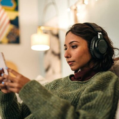 Audio-Technica ATH-M20xBT Wireless Over-Ear Headphones, Black