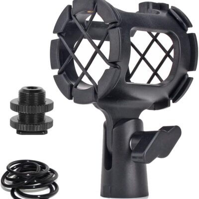 61tKAfig3YL. AC SL1070 Sennheiser MKE 600 Shotgun Microphone Bundled with Universal Shockmount + Windshield for Shotgun Microphones + 20-Feet XLR Microphone Cable + Cleaning Cloth (5 Items)