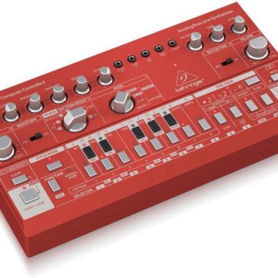 Behringer TD-3-RD Analog Bass Line Synthesizer with VCO, VCF, 16-Step Sequencer, Distortion Effects and 16-Voice Poly Chain