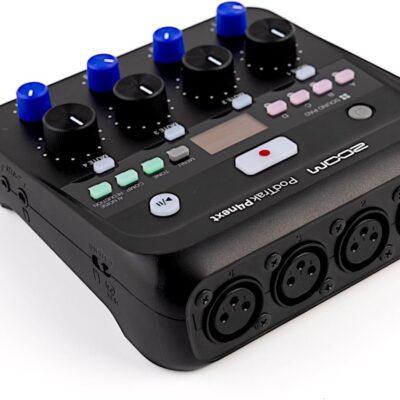 61thH0VTPkL. AC SL1500 Zoom PodTrak P4next Podcast Recorder, 4 Mic Inputs, 4 Headphone Outputs, Battery Powered, AI Noise Reduction, Sound Pads, Phone Input, USB Audio Interface