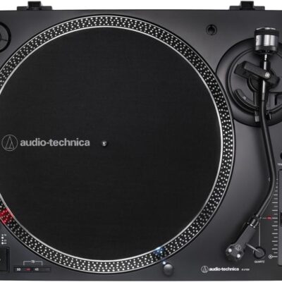 Audio-Technica AT-LP120XUSB Direct-Drive Turntable (Analog & USB), Black, Hi-Fidelity, Plays 33 -1/3, 45, and 78 RPM Records, Convert Vinyl to Digital (Renewed)