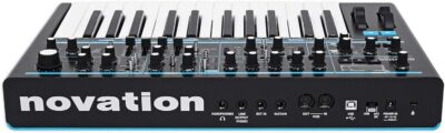 Novation BASS STATION II Bundle: 25-Key Monophonic MIDI USB Analog Keyboard Synthesizer, ATH-M40x Closed-Back Dynamic Studio Monitor Headphones, 2-items