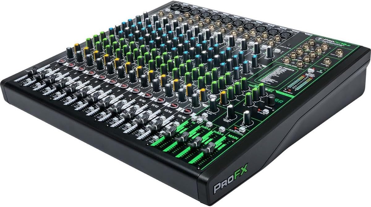 Mackie ProFX16v3 16-Channel Professional Analog Mixer with USB, Onyx Mic Preamps and GigFX Effects Engine