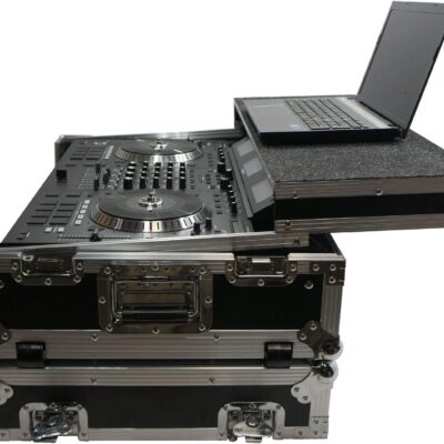 71 WKOKUxIL. AC SL1500 Harmony Audio HCNS7IIWLTTR Flight Glide Laptop Stand Road DJ Custom Case Compatible with Numark NS7III