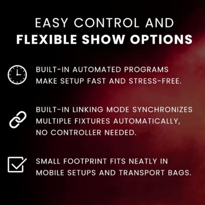 CHAUVET DJ – Intimidator Spot 110 Compact Led Moving Head | Lightweight Design For Mobile Applications | Color & Gobo Wheels For Creative Programming | Sound Activated & Master Slave Shows
