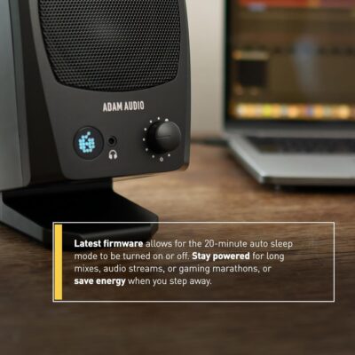 ADAM Audio D3V Active Desktop Monitoring System with USB-C Connection (Pair, Black)