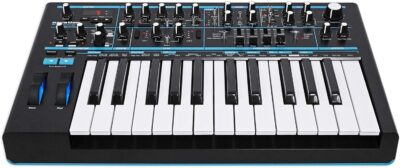 Novation BASS STATION II Bundle: 25-Key Monophonic MIDI USB Analog Keyboard Synthesizer, ATH-M40x Closed-Back Dynamic Studio Monitor Headphones, 2-items
