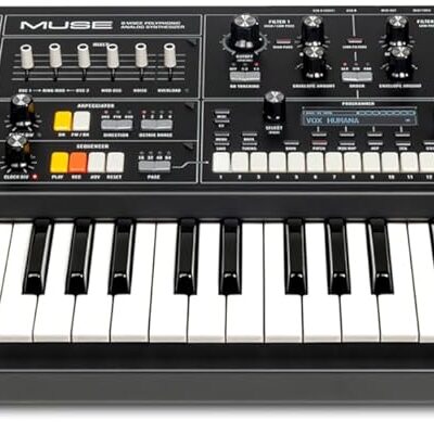 712L8OE1pKL. AC SL1500 MOOG Muse – 8-Voice Analog Bi-Timbral Polyphonic Synthesizer with 61 Keys, 64-Step Sequencer, 256 Patches and Diffusion Delay