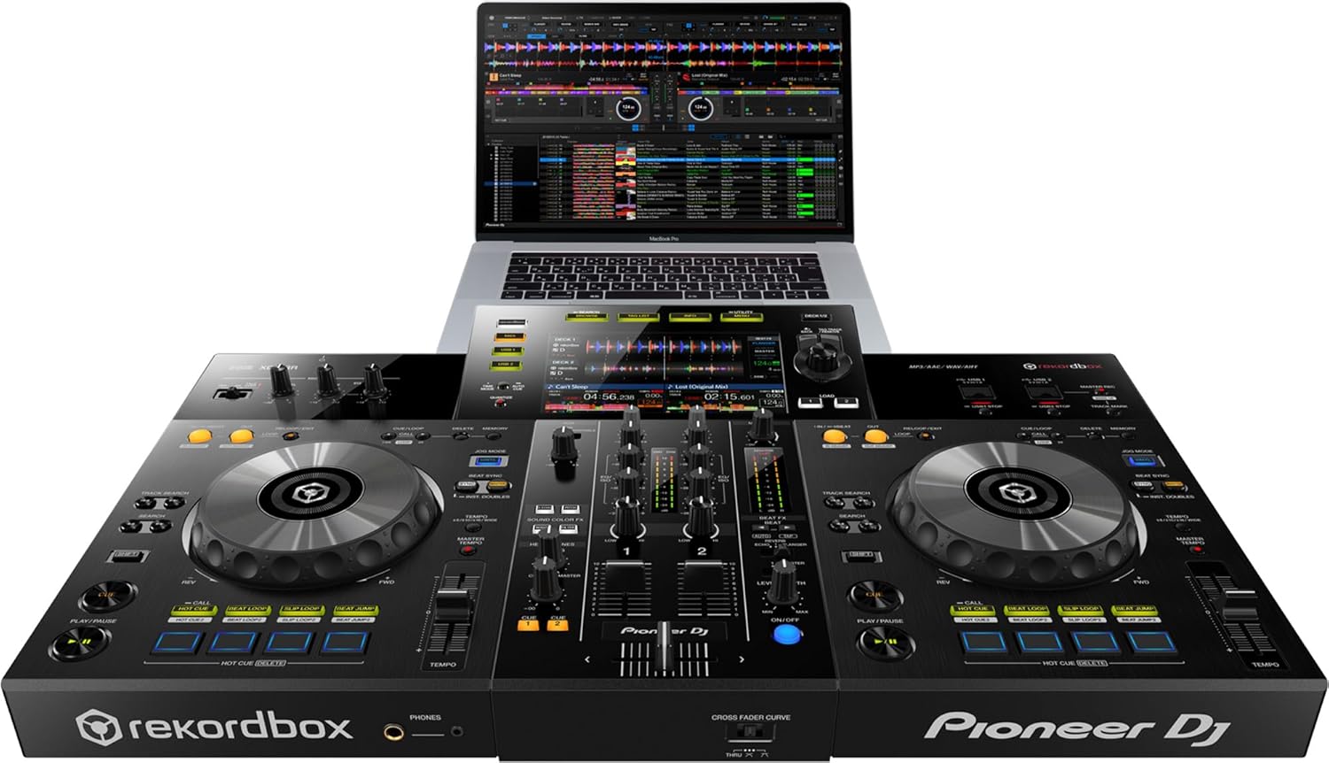 Pioneer XDJ-RR 2-Channel All-in-One DJ System – Black Bundle with Case, Headphones, and Austin Bazaar Polishing Cloth