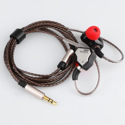 714QF9xoCL. AC SL1500 Linsoul 7Hz Salnotes Zero HiFi 10mm Dynamic Driver in-Ear Earphone IEM with Metal Composite Diaphragm Stainless Steel Faceplate Detachable 2Pin OFC Cable (Black, Without Mic)