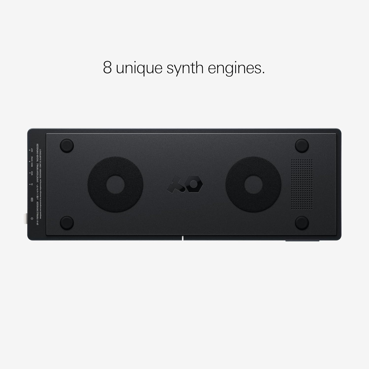 teenage engineering OP–XY portable synthesizer, sampler and 64-step sequencer with built-in speaker, mic and 8 unique synth engines