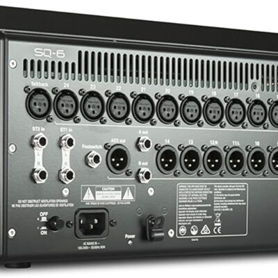 Allen & Heath SQ-6 Digital Mixer, 48 Input Channels, 7 Colour Touchscreen, 24 Onboard Preamps, 25 Faders, 16 SoftKeys AES Digital Output