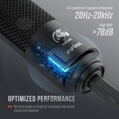 716RFYlYZsL. AC SL1500 FIFINE Studio Condenser USB Microphone Computer PC Microphone Kit with Adjustable Boom Arm Stand Shock Mount for Instruments Voice Overs Recording Podcasting YouTube Vocal Gaming Streaming-T669