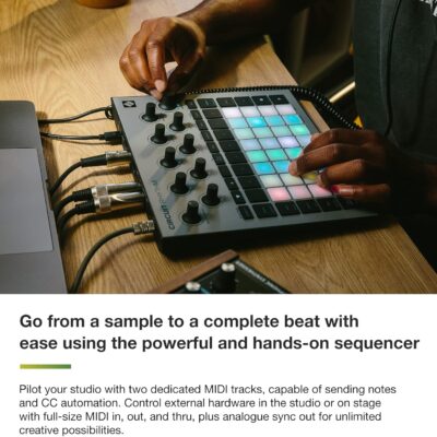 Novation Circuit Rhythm: Sampler and groovebox with eight sample tracks for making and performing beats