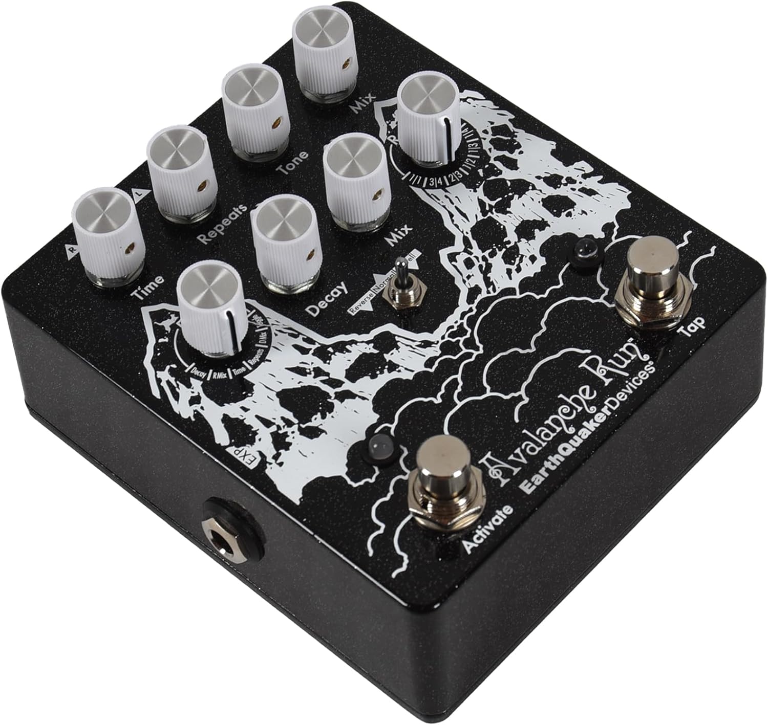 Earthquaker Devices Avalanche Run v2 Stereo Delay and Reverb CME Exclusive Black/White
