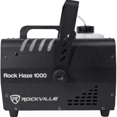 Rockville Rockhaze 1000 CFM DMX Hazer Machine, Water Based, 2 Remotes, Fluid Seal, Quiet Fan, Fast Setup, Perfect for Large Venues, DJ, Live Shows