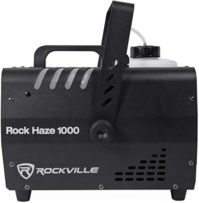 Rockville Rockhaze 1000 CFM DMX Hazer Machine, Water Based, 2 Remotes, Fluid Seal, Quiet Fan, Fast Setup, Perfect for Large Venues, DJ, Live Shows