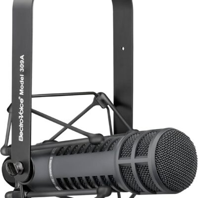 717Lmx7jsOL. AC SL1500 Electro-Voice RE320 Cardioid Dynamic Broadcast Microphone with 309A Suspension Shockmount, Rode PSA1 Desk-Mounted Broadcast Microphone Boom Arm and 2X XLR Cables