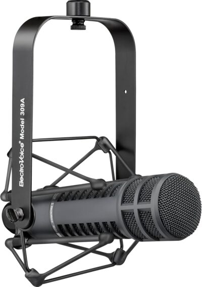 717Lmx7jsOL. AC SL1500 Electro-Voice RE320 Cardioid Dynamic Broadcast Microphone with 309A Suspension Shockmount, Rode PSA1 Desk-Mounted Broadcast Microphone Boom Arm and 2X XLR Cables