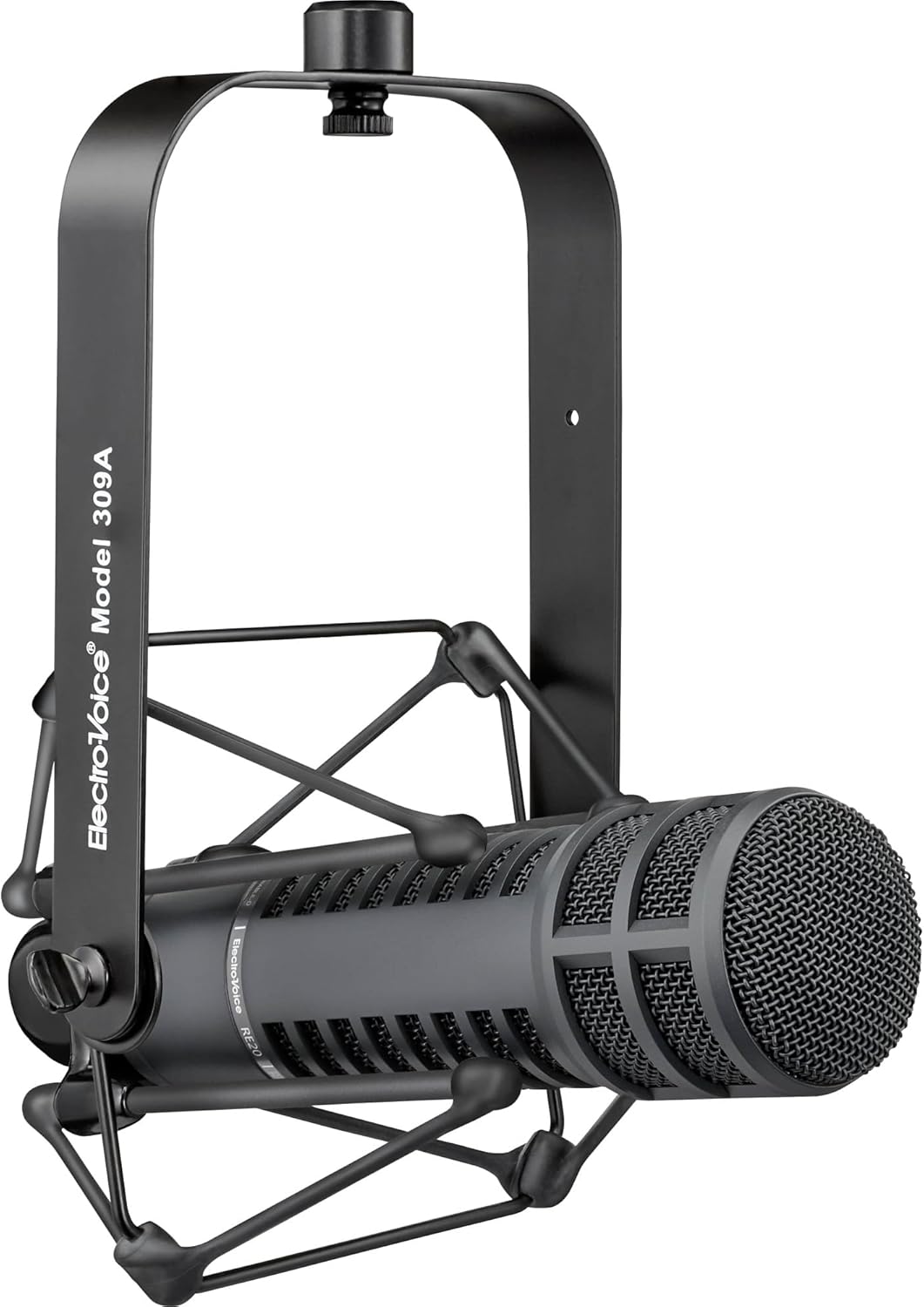 Electro-Voice RE320 Cardioid Dynamic Broadcast Microphone with 309A Suspension Shockmount, Rode PSA1 Desk-Mounted Broadcast Microphone Boom Arm and 2X XLR Cables