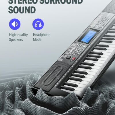 717PZUwVObL. AC SL1500 1781343022 2698 Donner 61 Key Keyboard Piano, Electric Piano Keyboard Kit with 249 Voices, 249 Rhythms – Includes Piano Stand, Stool, Microphone, Gift for Beginners, Black (DEK-610S)