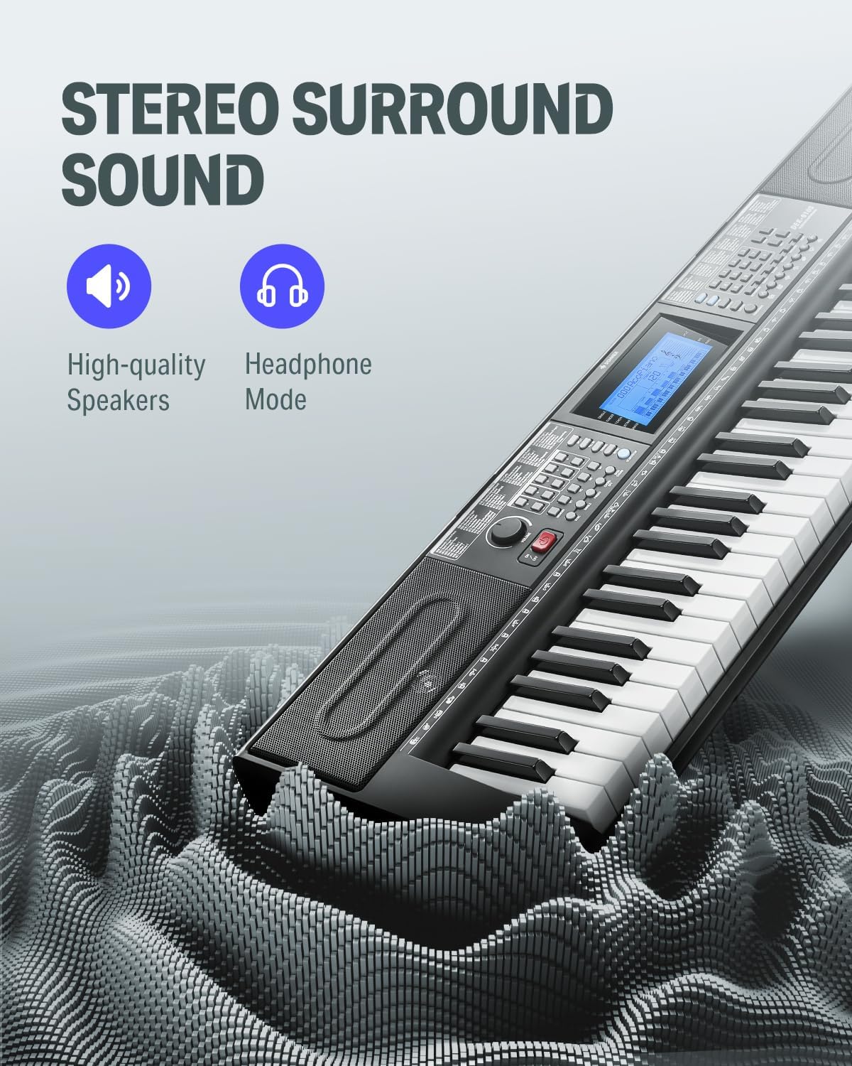 Donner 61 Key Keyboard Piano, Electric Piano Keyboard Kit with 249 Voices, 249 Rhythms – Includes Piano Stand, Stool, Microphone, Gift for Beginners, Black (DEK-610S)