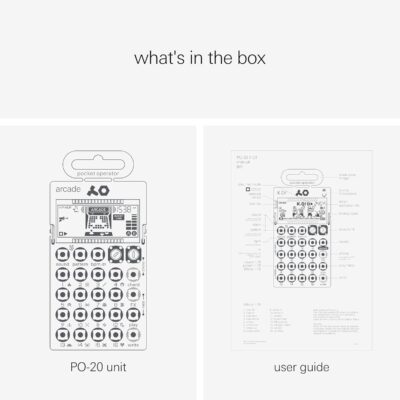 Teenage Engineering Pocket Operator PO-20 Arcade, Synthesizer and Sequencer, with Parameter Locks, Chord Control and Punch-in Effects