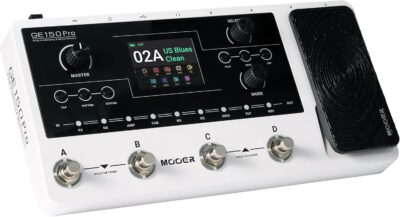 MOOER GE150 Pro Guitar Multi Effects Processor, 200 Presets & 170 Effects, NAM & MNRS Support, 55 Amp Models, 26 Cab Sims, 20 IR Slots, USB OTG Recording, 4-Footswitch, Looper & Expression Pedal