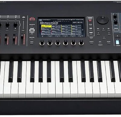 Roland Fantom 8 EX 88-Key Workstation Keyboard Synthesizer Bundle with Adjustable Stand, Sustain Pedal, Online Piano Lessons, Instructional DVD, and Austin Bazaar Polishing Cloth
