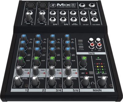 718kbewgjcL. AC SL1000 Mackie Mix Series Mix8 8-Channel Mixer, Black