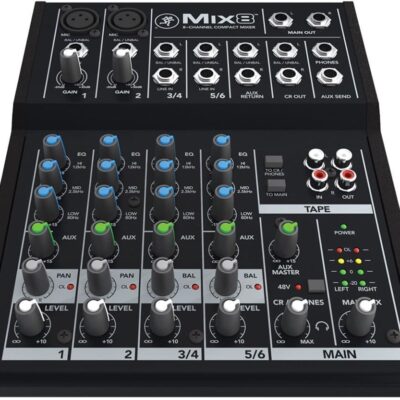 718kbewgjcL. AC SL1000 Mackie Mix Series Mix8 8-Channel Mixer, Black