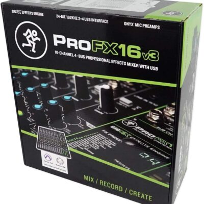 719RZUUp7PL. AC SL1500 Audiosavings Bundle: Mackie ProFX16v3 16-Channel 4-Bus Professional Effects Mixer w/USB ProFX16v3 Bundle with Rockville MBP2220 22×20 Pro Mixer Bag & Thick Foam+Semi-Hard+6 Padded Dividers (2 Items)