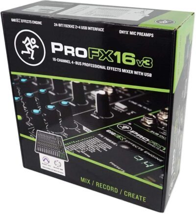 719RZUUp7PL. AC SL1500 Audiosavings Bundle: Mackie ProFX16v3 16-Channel 4-Bus Professional Effects Mixer w/USB ProFX16v3 Bundle with Rockville MBP2220 22×20 Pro Mixer Bag & Thick Foam+Semi-Hard+6 Padded Dividers (2 Items)