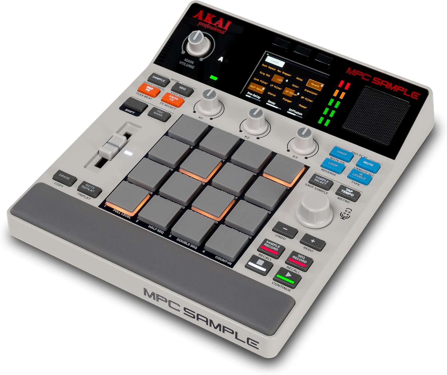 Akai Professional MPC Sample Standalone Portable Sampler, Sequencer and Effects Processor, with Rechargeable Battery, USB-C, Built-in Speaker and Microphone
