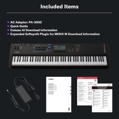 71DdPyu4PYL. AC SL1500 Yamaha 88-Key Music Synthesizer, Graded Hammer Action, Realistic Feel, Performance Focused for Next Generation Sound Exploration, Expressive Control and Optimized Workflow MODX M8