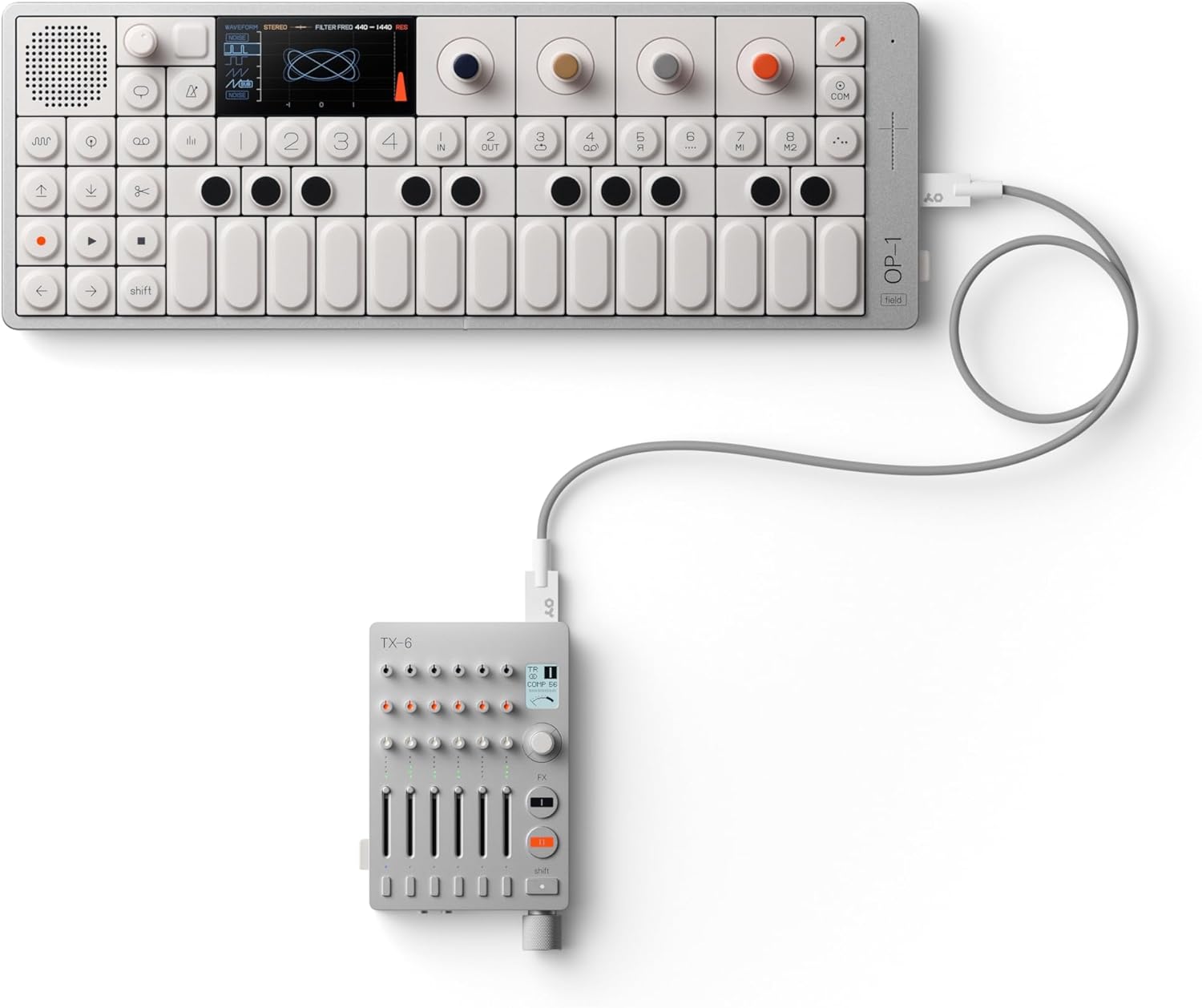 teenage engineering OP-1 field portable synthesizer, sampler and drum machine with built-in speaker, microphone, effects and vocoder