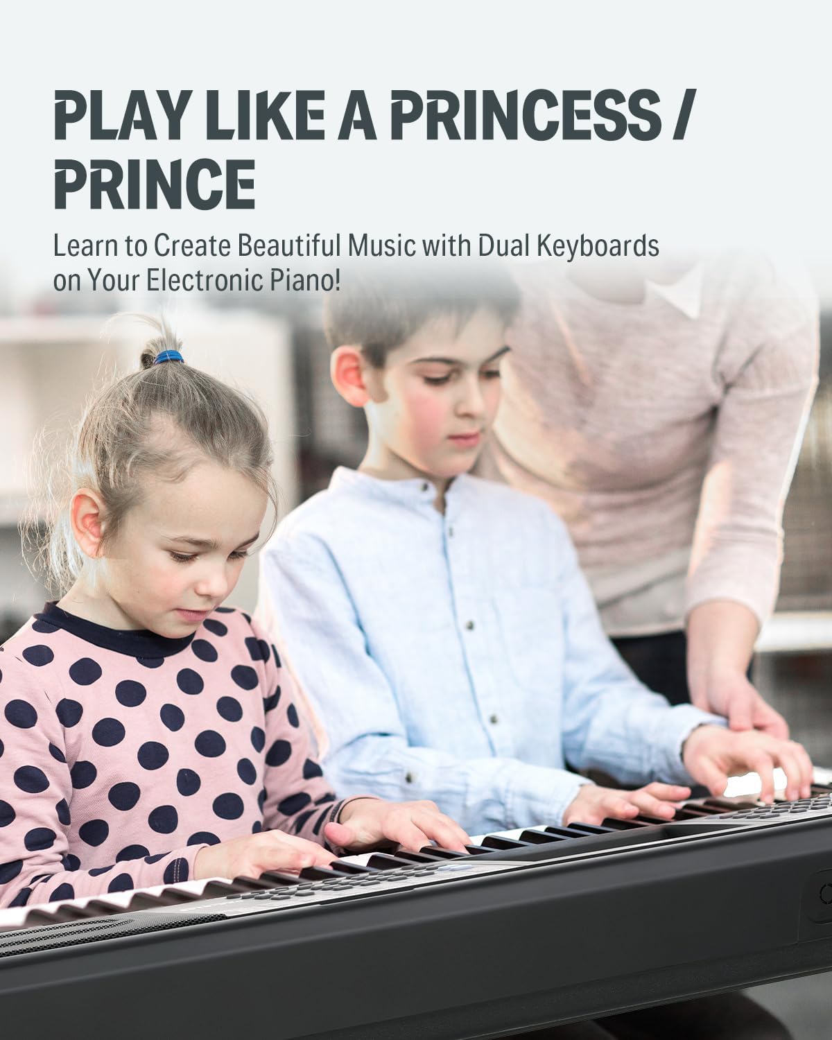 Donner 61 Key Keyboard Piano, Electric Piano Keyboard Kit with 249 Voices, 249 Rhythms – Includes Piano Stand, Stool, Microphone, Gift for Beginners, Black (DEK-610S)