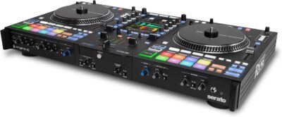 71FSsJ3brL. AC SL1500 2 RANE SYSTEM ONE All-in-One Standalone Motorized DJ Controller with Engine DJ OS, Seamless Mixing on 2 Decks, Stems FX, Serato DJ Pro, XLR Outputs
