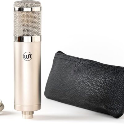 Warm Audio WA-47jr SE Large-Diaphragm Cardioid Condenser Microphone, Vintage-Inspired, Rich Analog Studio Sound for Vocals & Instruments, Nickel (XLR)