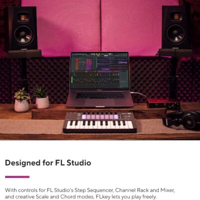 71GbtDpvkL. AC SL1500 Novation FLkey Mini – Portable 25-Key, USB, MIDI Keyboard Controller with FL Studio Integration for Music Production